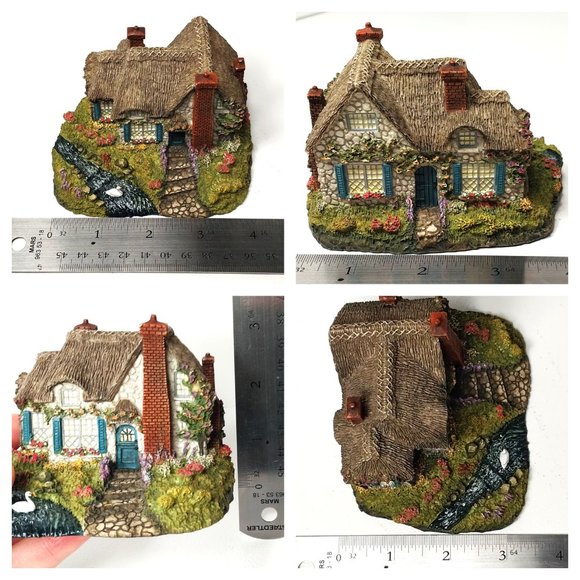 Thomas Kinkade Miniature SWANBROOKE COTTAGE with Certificate 90s Collectible VTG - Picture 8 of 11